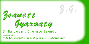 zsanett gyarmaty business card